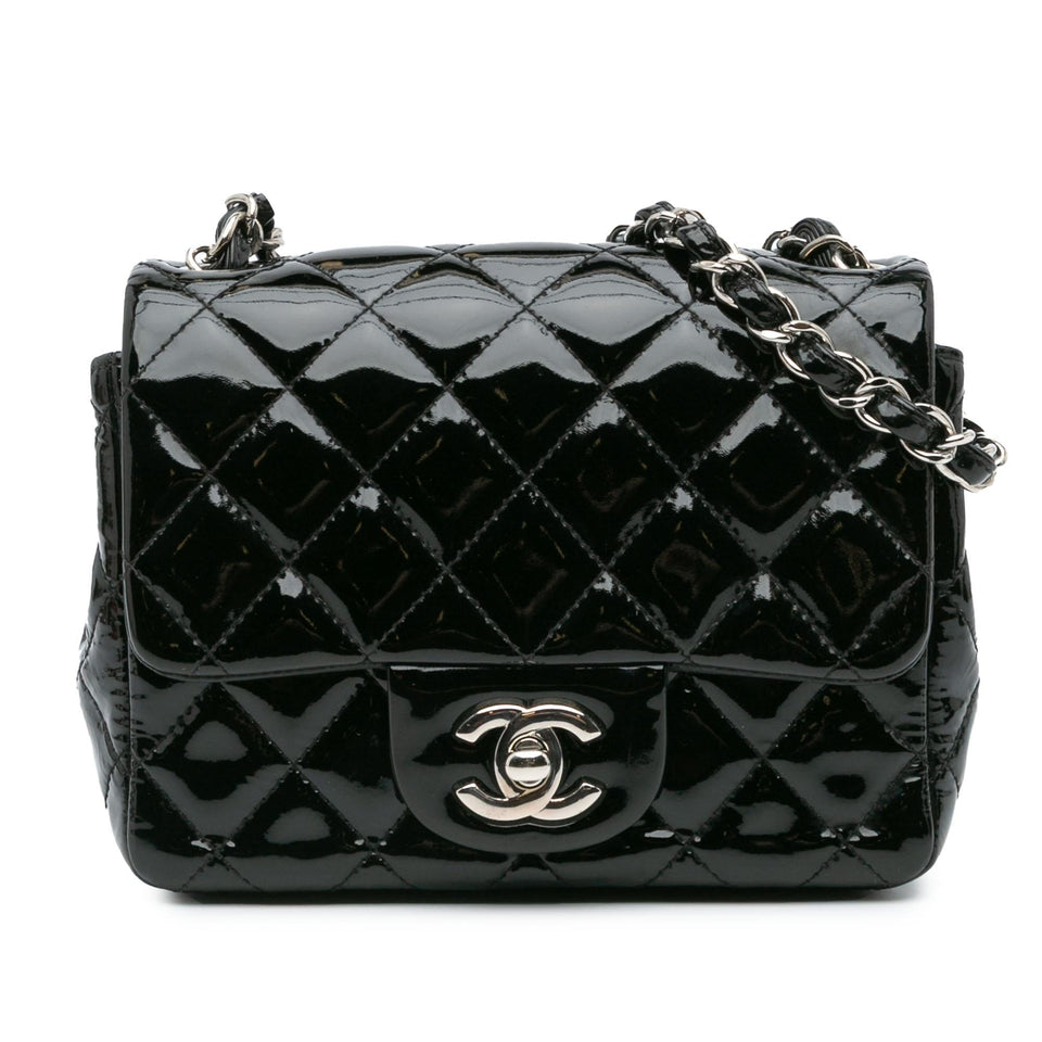 Chanel Mini Square Classic Patent Single Flap
