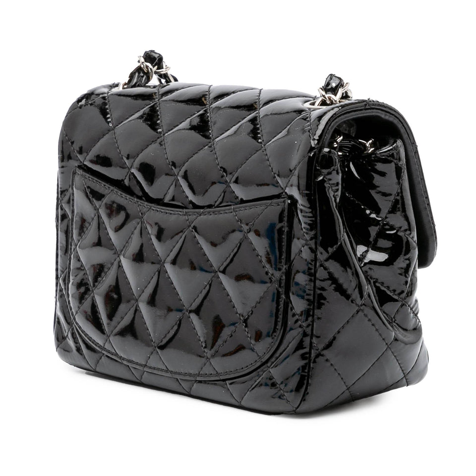 Chanel Mini Square Classic Patent Single Flap
