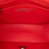 Chanel Mini Square Classic Patent Striped Single Flap