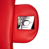 Chanel Mini Square Classic Patent Striped Single Flap