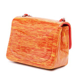 Chanel Mini Square Classic Patent Striped Single Flap