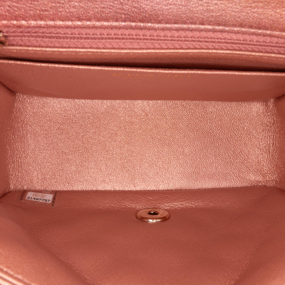 Chanel Mini Square Iridescent Calfskin Flap