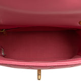 Chanel Mini Square Lambskin Pearl Samba Flap