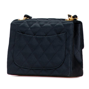 Chanel Mini Square Quilted Satin Single Flap