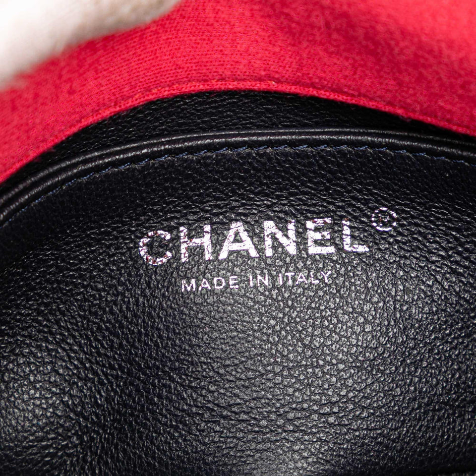 Chanel Mini Vertical Quilted Jersey Single Flap