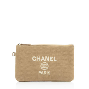 Chanel Mixed Fibers Deauville Pochette