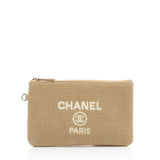 Chanel Mixed Fibers Deauville Pochette