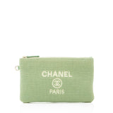 Chanel Mixed Fibers Deauville Pochette