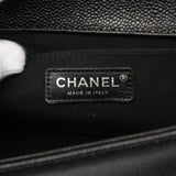 Chanel Old Medium Quilted Caviar Boy Flap