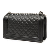Chanel Old Medium Quilted Caviar Boy Flap