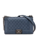 Chanel Old Medium Quilted Lambskin Boy Flap