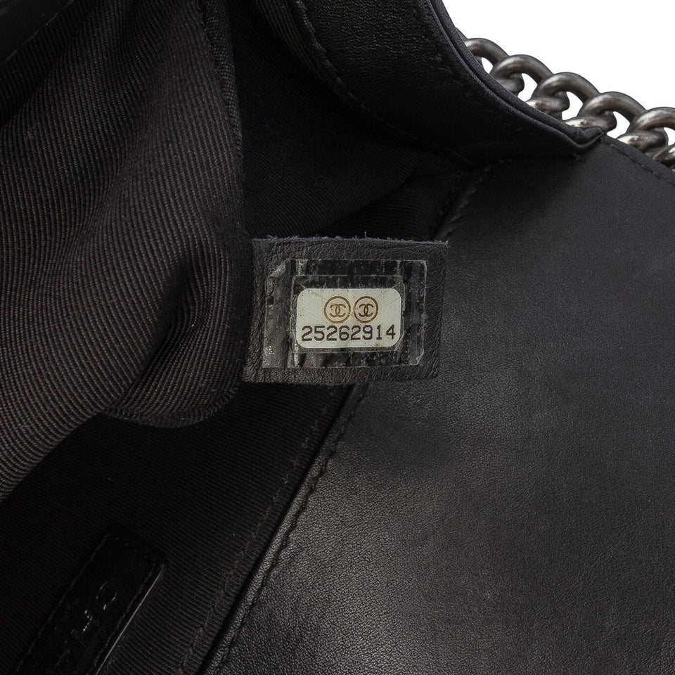 Chanel Old Medium Quilted Lambskin Boy Flap