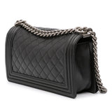 Chanel Old Medium Quilted Lambskin Boy Flap