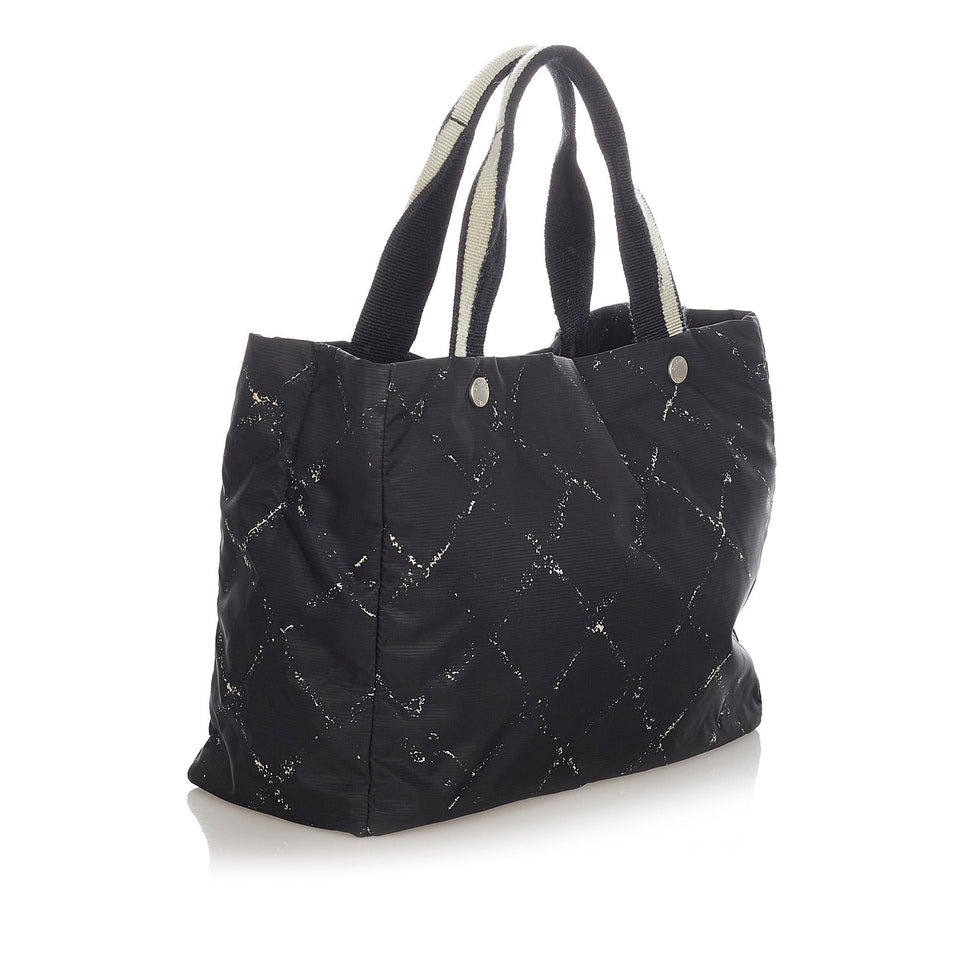 Chanel Old Travel Line Nylon Tote Bag (SHG-23286)