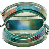 Chanel PVC Rainbow CC Filigree Round Clutch with Chain