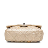 Chanel Paris-Dubai Small Perforated Metallic Lambskin Medals Flap