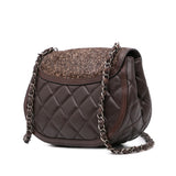 Chanel Paris-Salzburg Quilted Lambskin and Pony Hair Saddle Crossbody