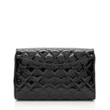 Chanel Patent Leather Classic Chain Flap Clutch
