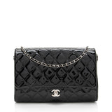 Chanel Patent Leather Classic Chain Flap Clutch