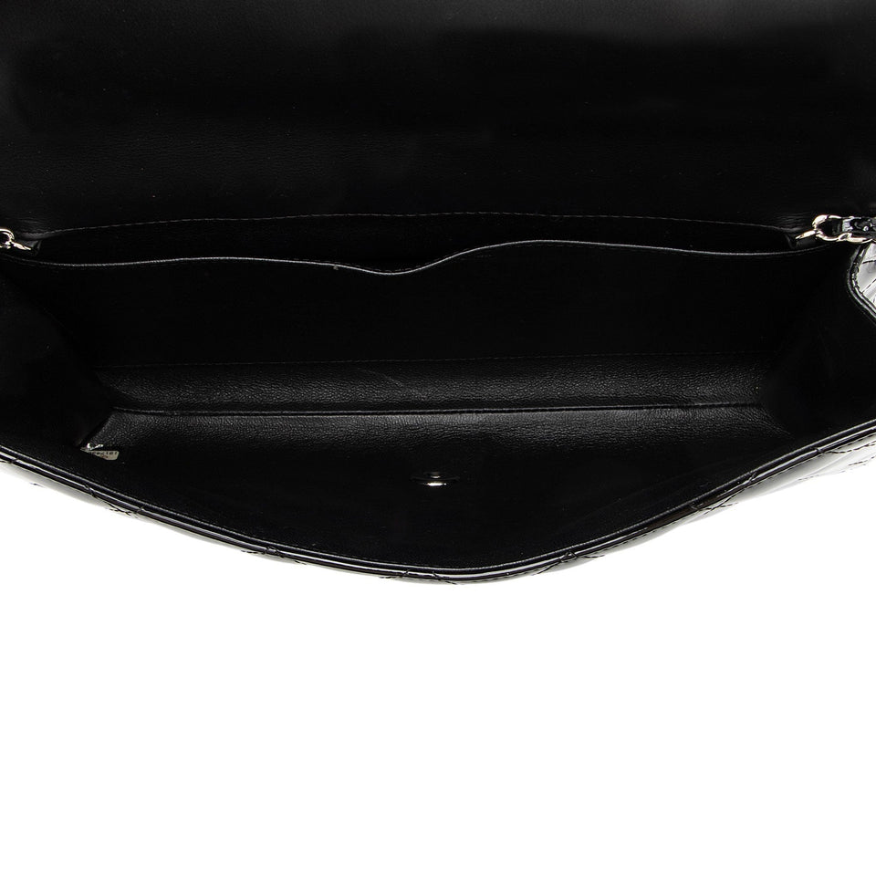 Chanel Patent Leather Classic Chain Flap Clutch