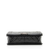 Chanel Patent Leather Chevron New Medium Boy Bag (SHF-jPhBdY)