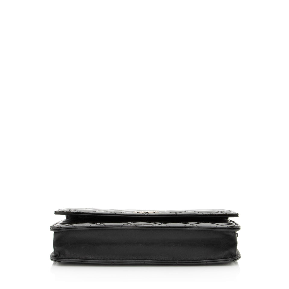 Chanel Patent Leather Classic Wallet on Chain
