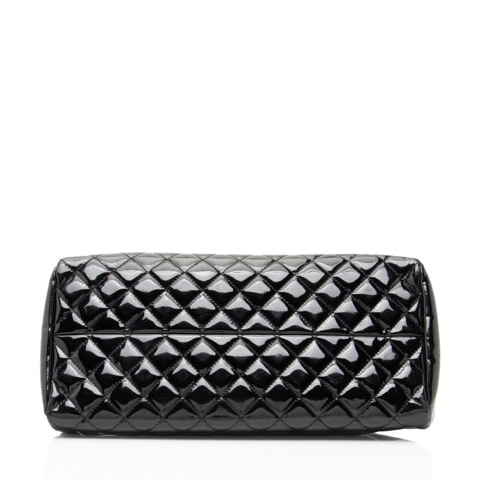 Chanel Patent Leather Just Mademoiselle Bowler Bag