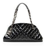 Chanel Patent Leather Just Mademoiselle Bowler Bag