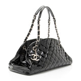 Chanel Patent Leather Just Mademoiselle Bowler Bag