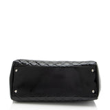 Chanel Patent Leather Just Mademoiselle Large Bowler Bag (SHF-ELuN7V)