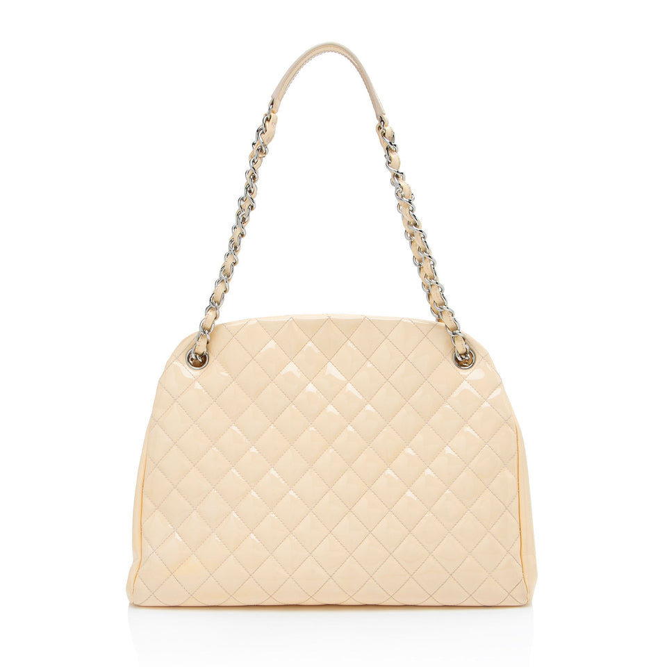 Chanel Patent Leather Just Mademoiselle Large Bowler Bag