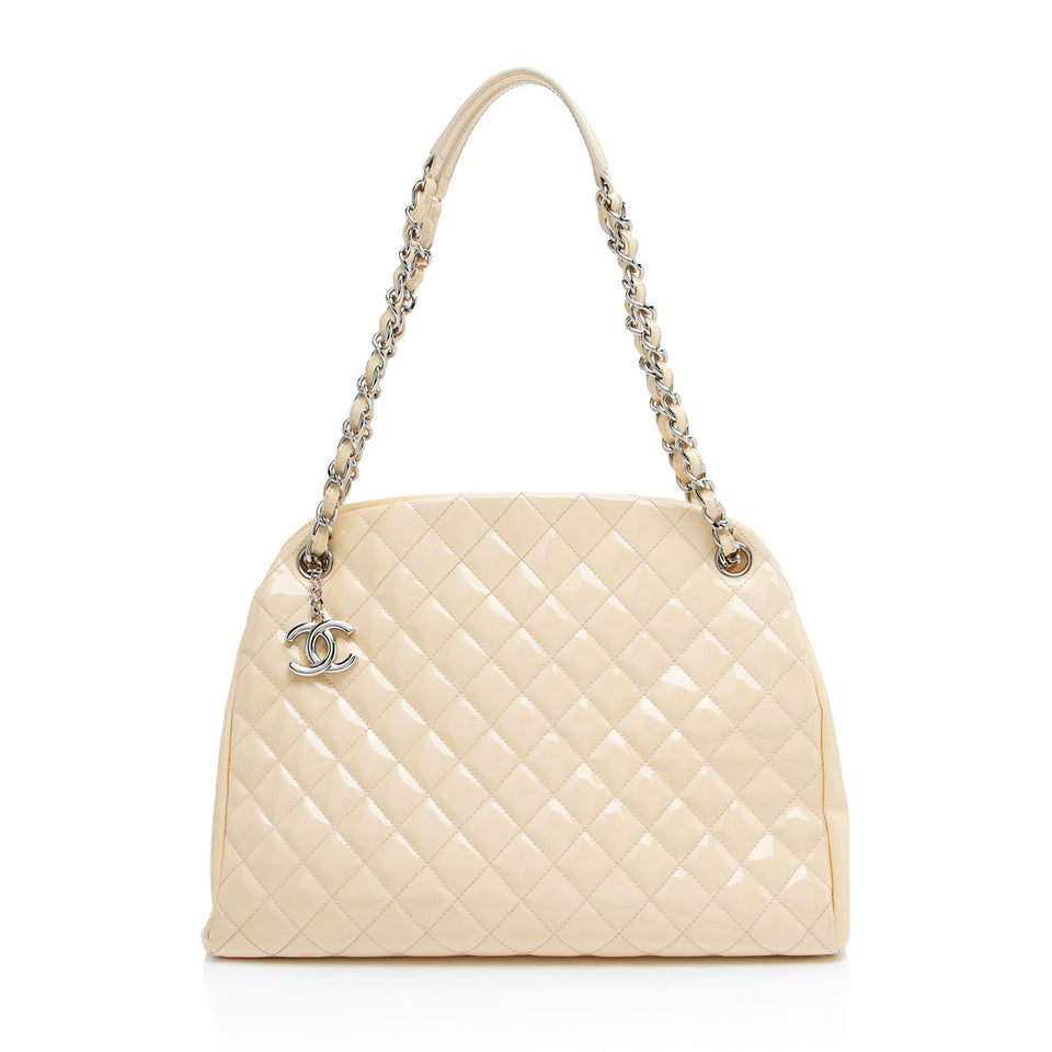 Chanel Patent Leather Just Mademoiselle Large Bowler Bag