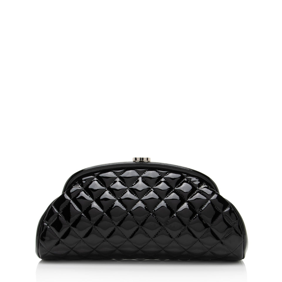 Chanel Patent Leather Timeless Clutch (SHF-QRt3pK)