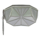 Chanel Pearlescent Lambskin Midnight Swim Wristlet Clutch