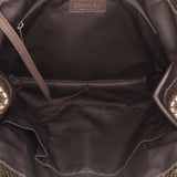 Chanel Perforated Crackled Metallic Calfskin Drill Tote