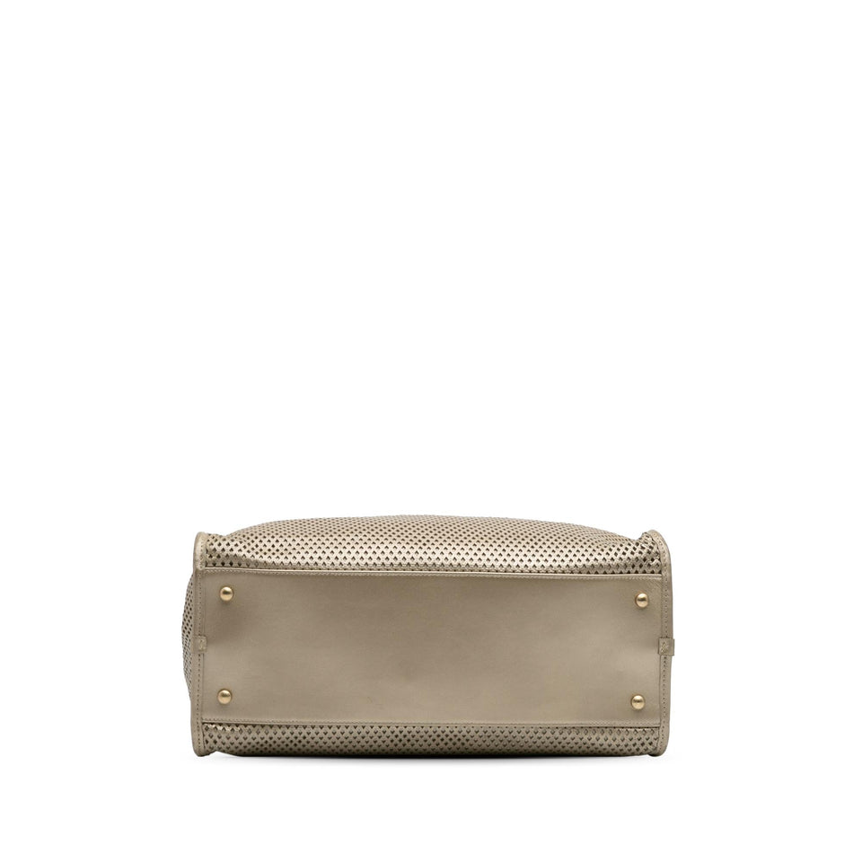 Chanel Perforated Metallic Calfskin Up In The Air Tote
