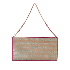 Chanel Pony Hair Logo Chain Pochette
