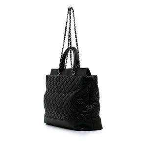 Chanel Quilted Aged Calfskin Be CC Shopper Tote