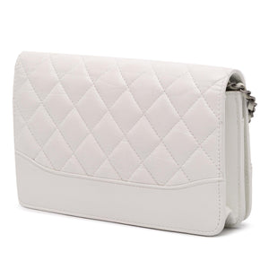 Chanel Quilted Aged Calfskin Gabrielle Wallet On Chain