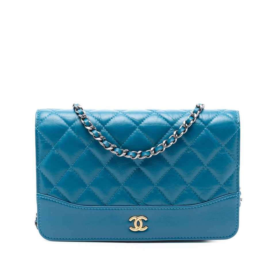 Chanel Quilted Aged Calfskin Gabrielle Wallet On Chain