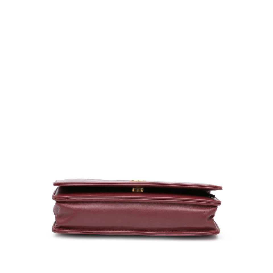 Chanel Quilted Aged Calfskin Gabrielle Wallet on Chain
