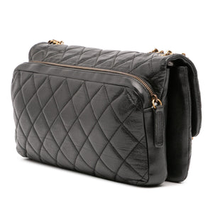 Chanel Quilted Calfskin CC Crown Flap