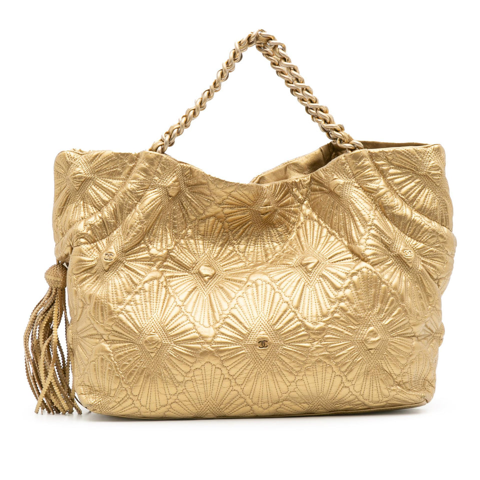 Chanel Quilted Calfskin Ca D'Oro Tote