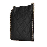 Chanel Quilted Calfskin Chain Flat Shoulder Bag