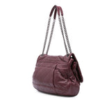 Chanel Quilted Calfskin Coco Pleats Flap
