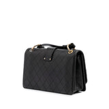 Chanel Quilted Calfskin Double Chain Top Handle Flap