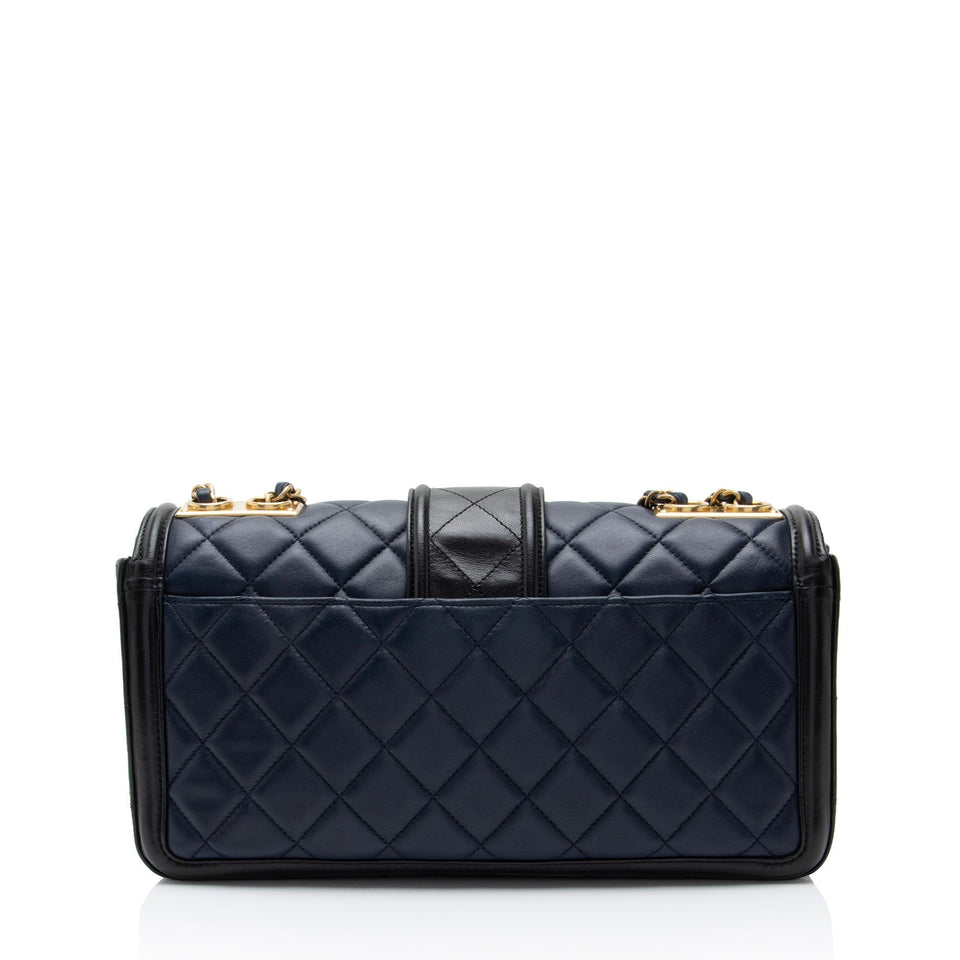 Chanel Quilted Calfskin Elegant Jumbo Flap Bag