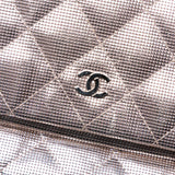 Chanel Quilted Calfskin Pixel Effect Beauty Foldover Clutch