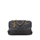 Chanel Quilted Calfskin Stitch Triptych Shoulder Bag