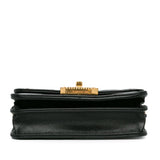 Chanel Quilted Calfskin Strass Clutch With Chain Flap